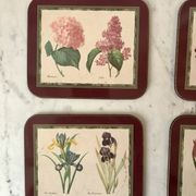 6 coasters Jason Coasters flowers Made in New Zealand (1963)