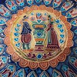 Earthenware plate jean-claude taburet quimper