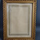 Old frame Art Deco gilded stucco wood 22.5x17.5 cm, foliage 14.9x19.9 cm SB