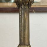 Old gilded bronze lamp stand