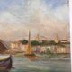 Ancient table, marine, oil on canvas year 70
