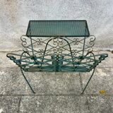 Vintage wrought iron magazine rack, Matego.