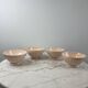 Lot de 4 bols Sarreguemines rose