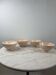 Set of 4 pink Sarreguemines bowls
