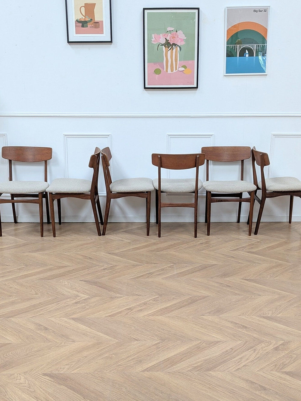 6 Scandinavian chairs