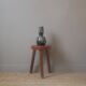 Designer ceramic vase from the 50s, bluish gray signature Jean-Marie Maure, handcrafted