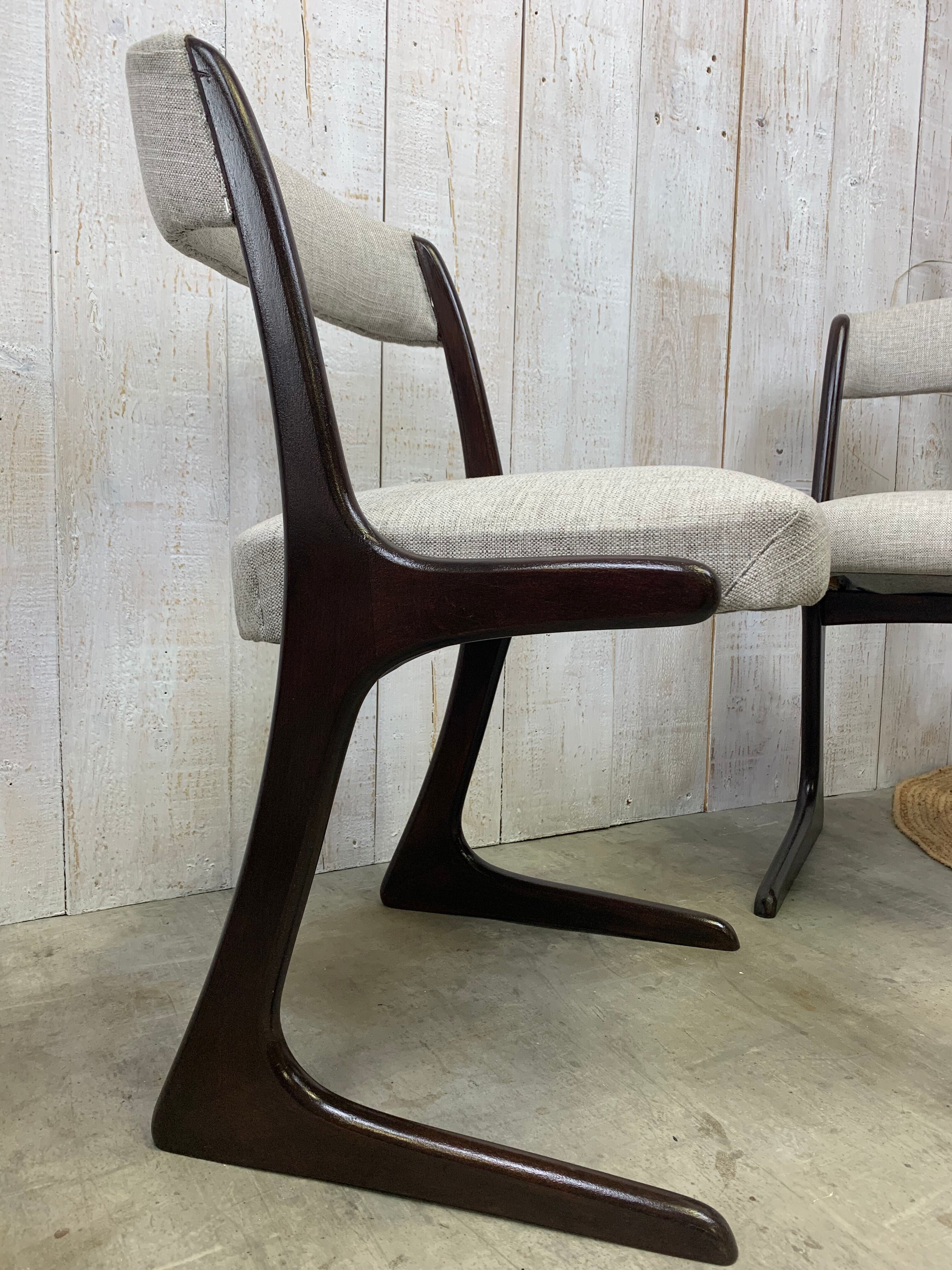 Series of 4 Baumann chairs