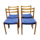 A set of four vintage dining chairs by Lubke Germany