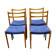 A set of four vintage dining chairs by Lubke Germany