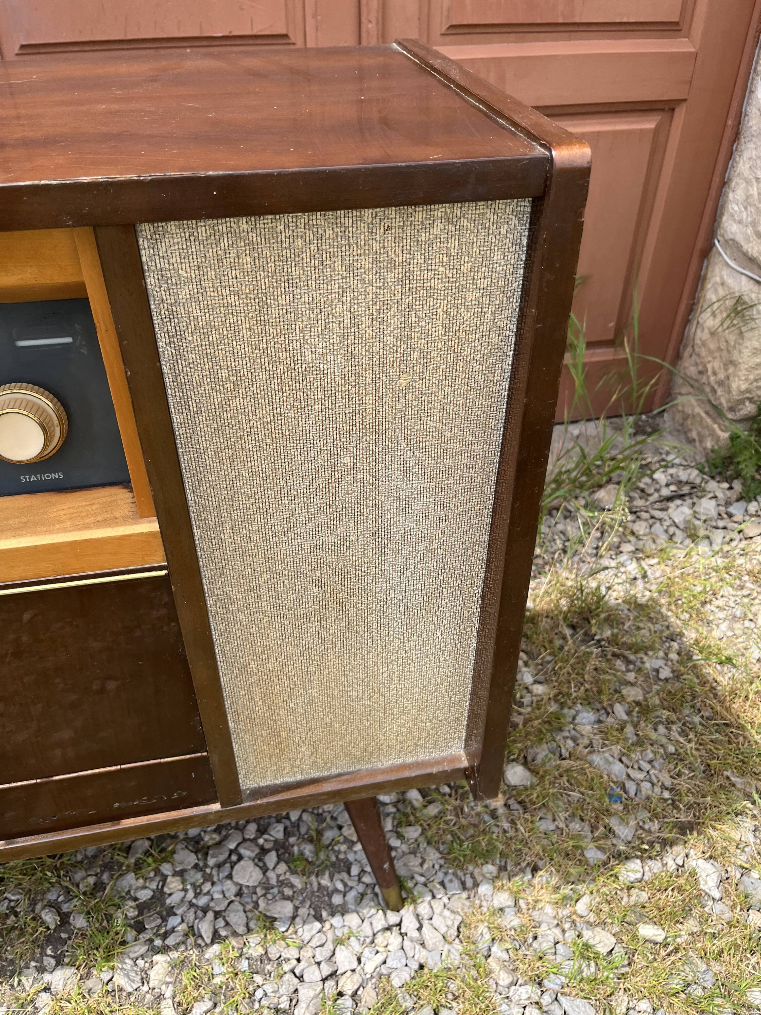 Vintage radio cabinet