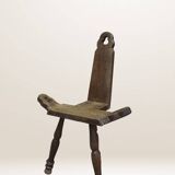 Tripod wooden farmhouse chair