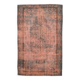 Tapis turc vintage classique en laine terracotta