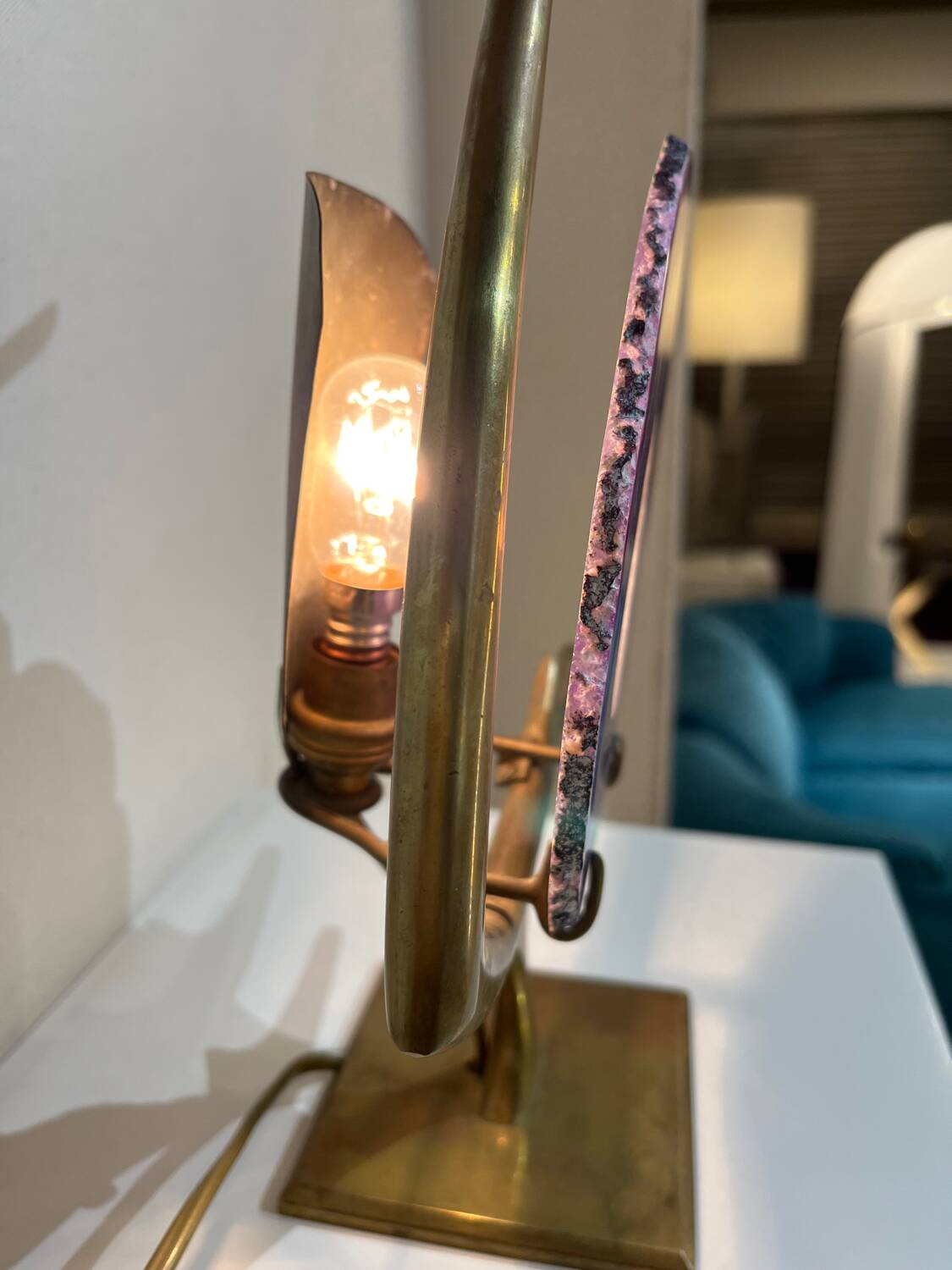 Lampe sculpture par Willy Daro