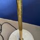 Lampadaire laiton et travertin 1970