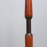 Osvaldo Borsani adjustable floor lamp brass & cherry wood 1950s