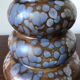 Speckled ceramic vase, Belgium, circa 196O.