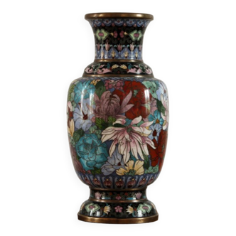 Vase cloisonné, Chine