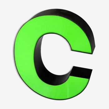 Letter C neon