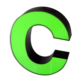 Letter C neon