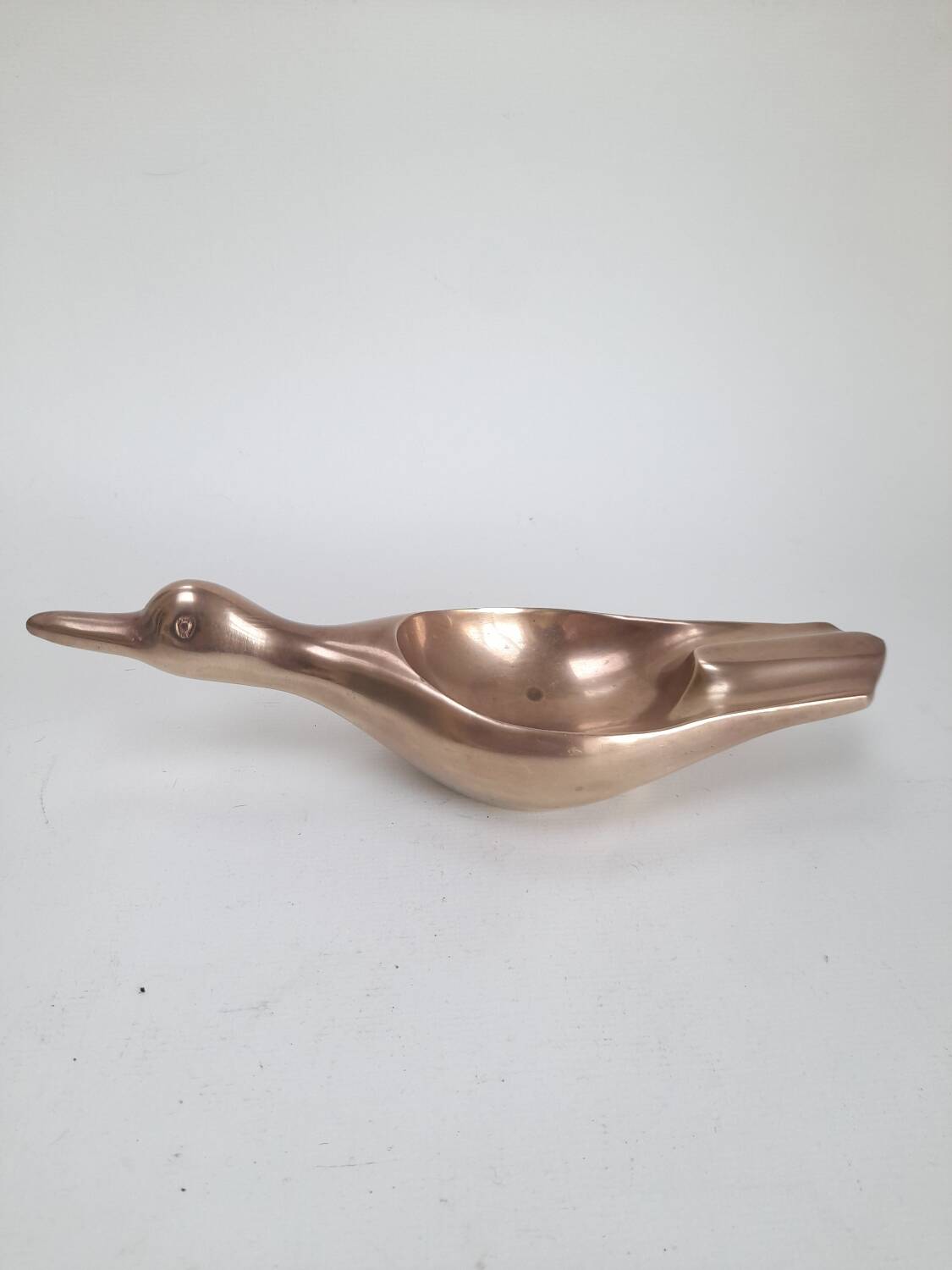 Cendrier canard en laiton massif