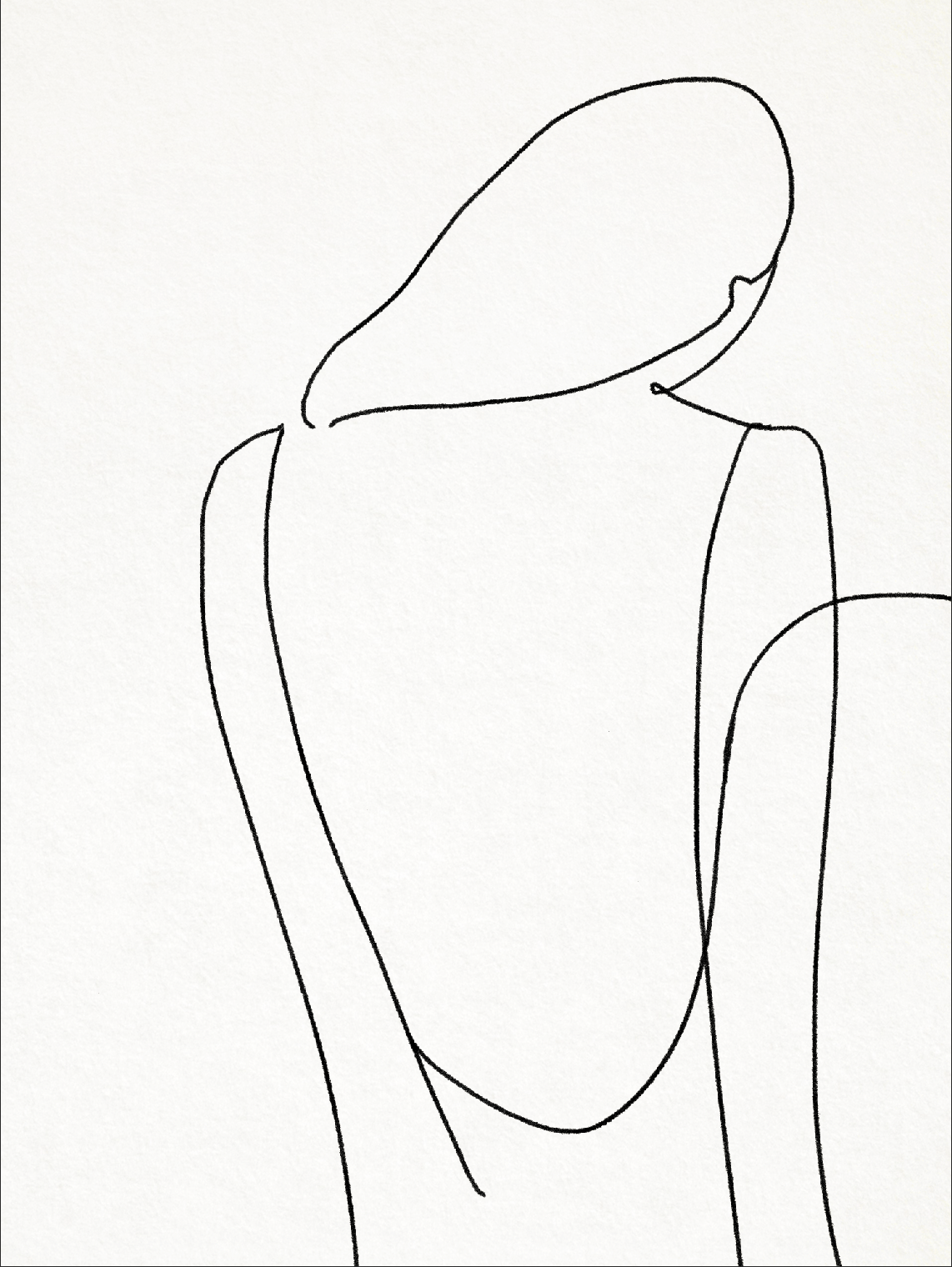 Female figure giclee art print, 50x70cm