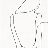 Female figure giclee art print, 50x70cm
