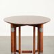 Table d'appoint ronde au design Art Déco