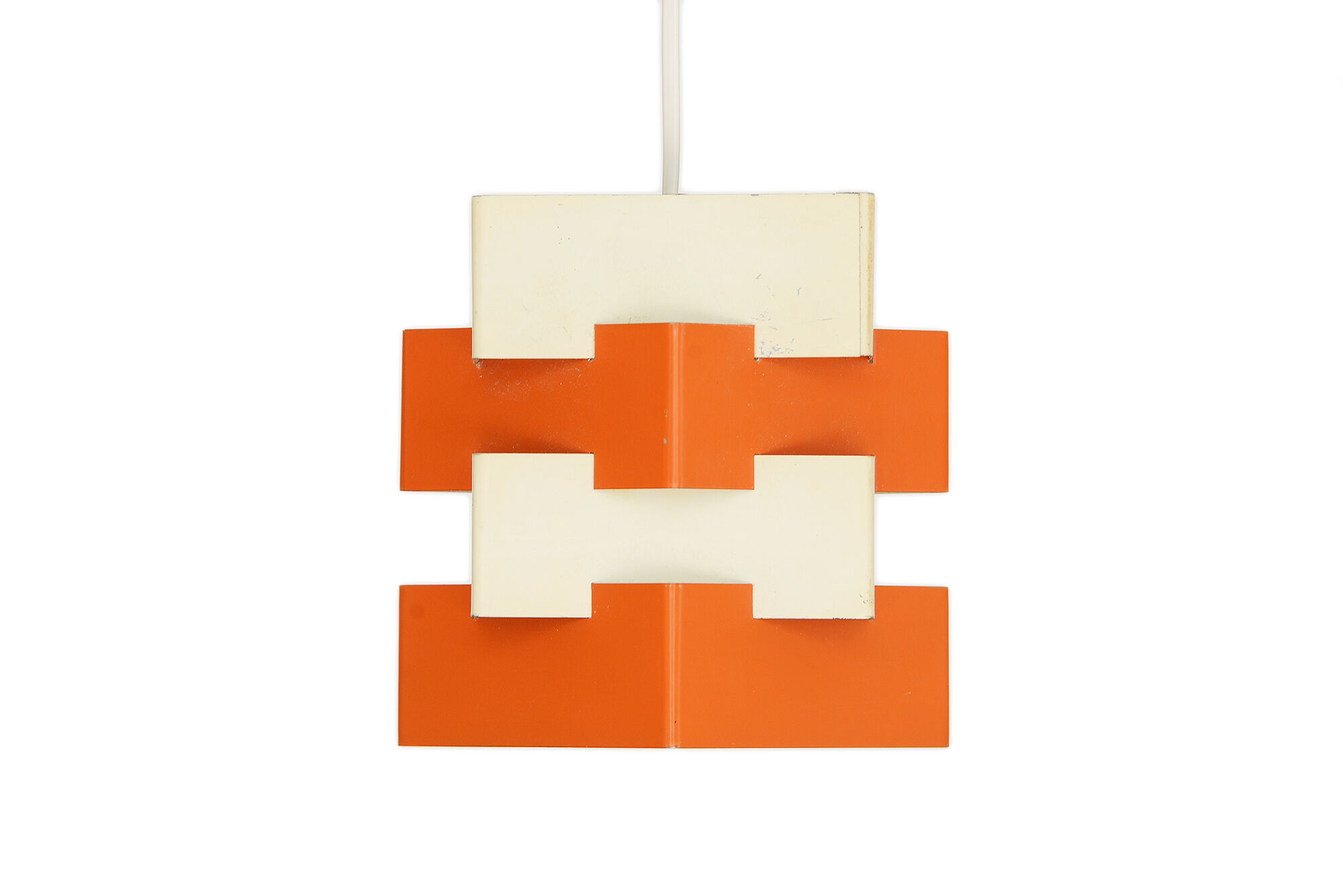 Metal pendant light "Nift" by Kronobergsbelysning. Sweden 1960s