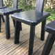 Set of chairs 1950 black woods