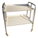 Vintage serving trolley, white folding table, 70s design, vintage.