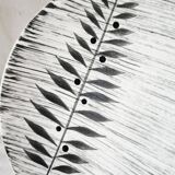 Vintage french 1960s salins tolede - toledo dinner plates black olive