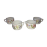 Arcopal vintage fleurs stylisées 4 tasses à café 4 coffee cups