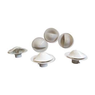 Set of 6 Raak wall light scone, 1970