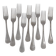 Christofle acier berry, 9 dessert forks, 17 cm in excellent condition.