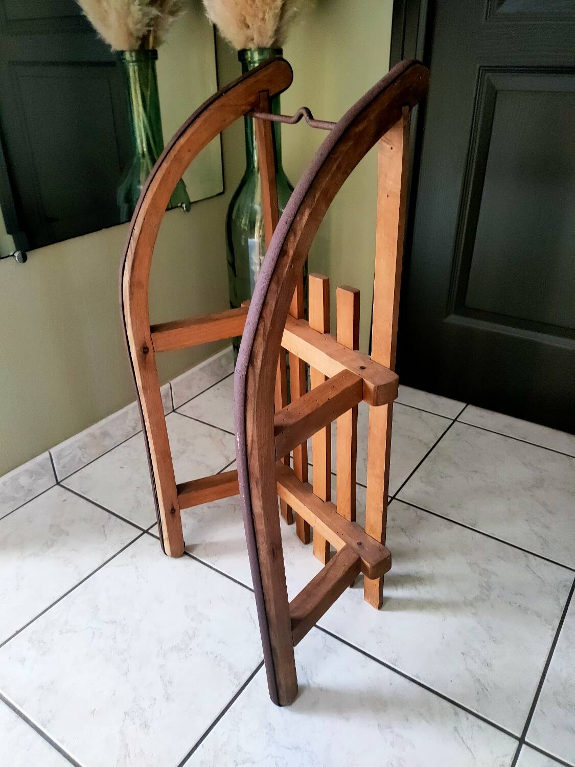 Old Davos wooden sled