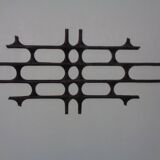 Large German Brutalist Iron Wall Sculpture, 1960s