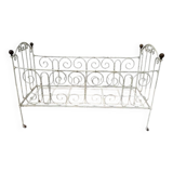 Small 2-tier metal and wooden stand 1960