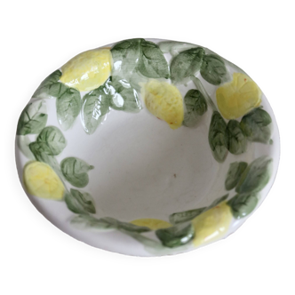 Vintage lemon slip dish