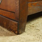 Administration desk open double face oak