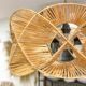 Natural rattan pendant light