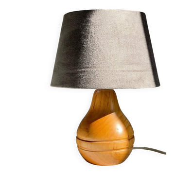 LAMPE Bois Massif VINTAGE