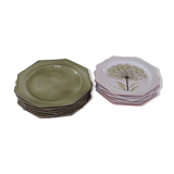 Set de 12 assiettes "abbaye du bec hellouin "