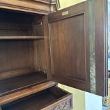 Haentges frères renaissance style cabinet in walnut
