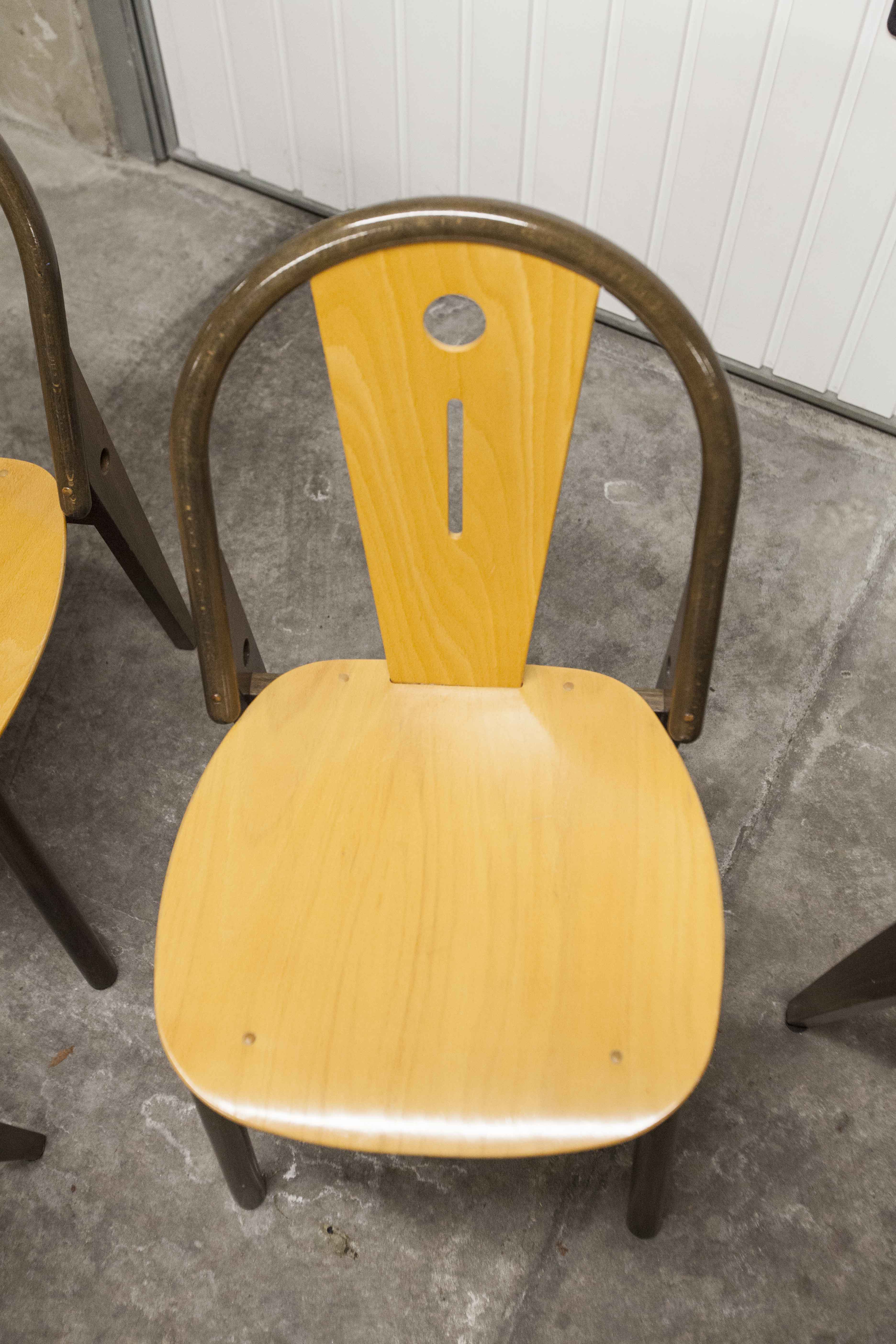 6 Baumann "transit" chairs 1990s