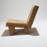 Fauteuil block en corde naturelle