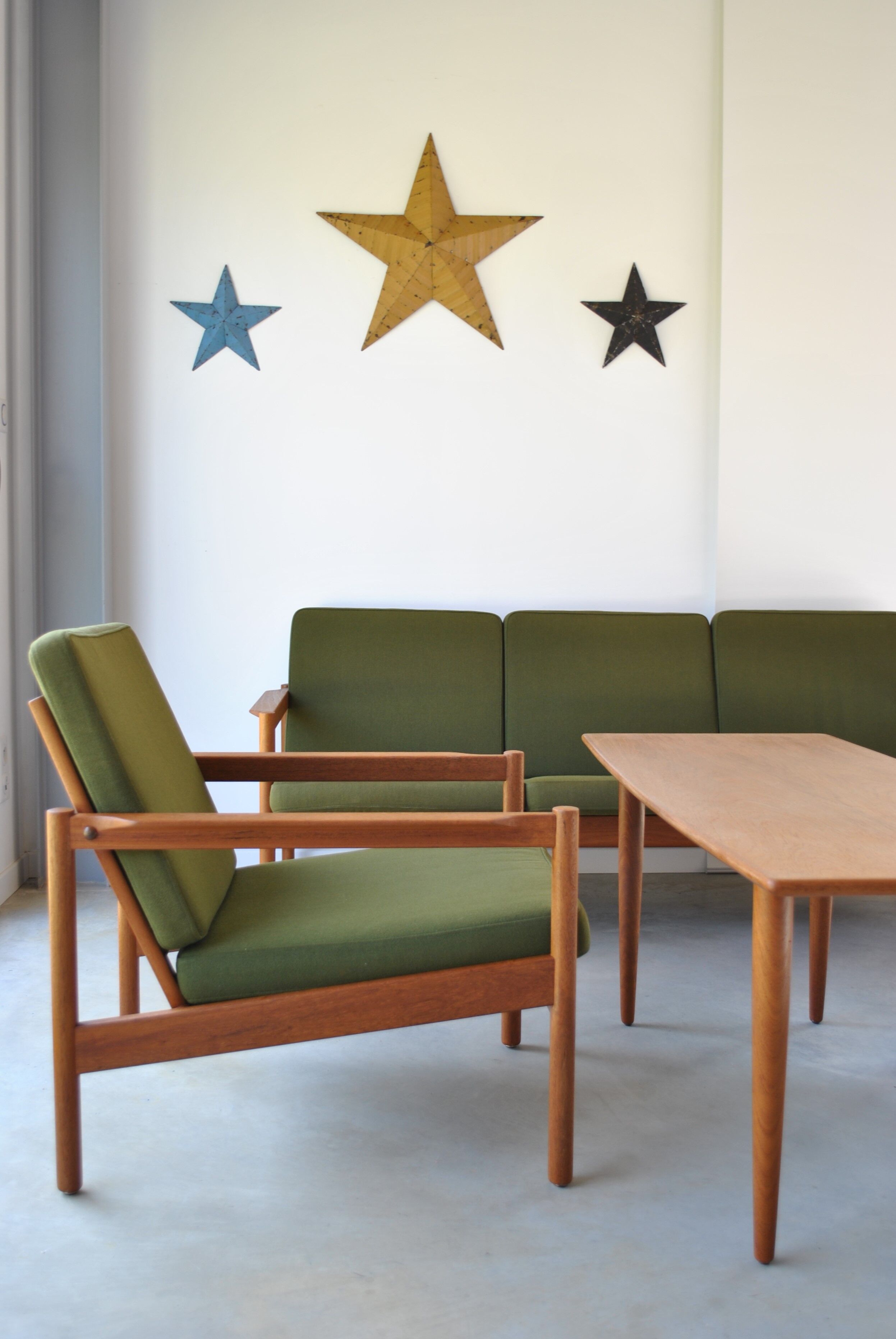 Danish armchairs pair of Kai Kristiansen by Magnus Olesen for Domus Danica year 60.