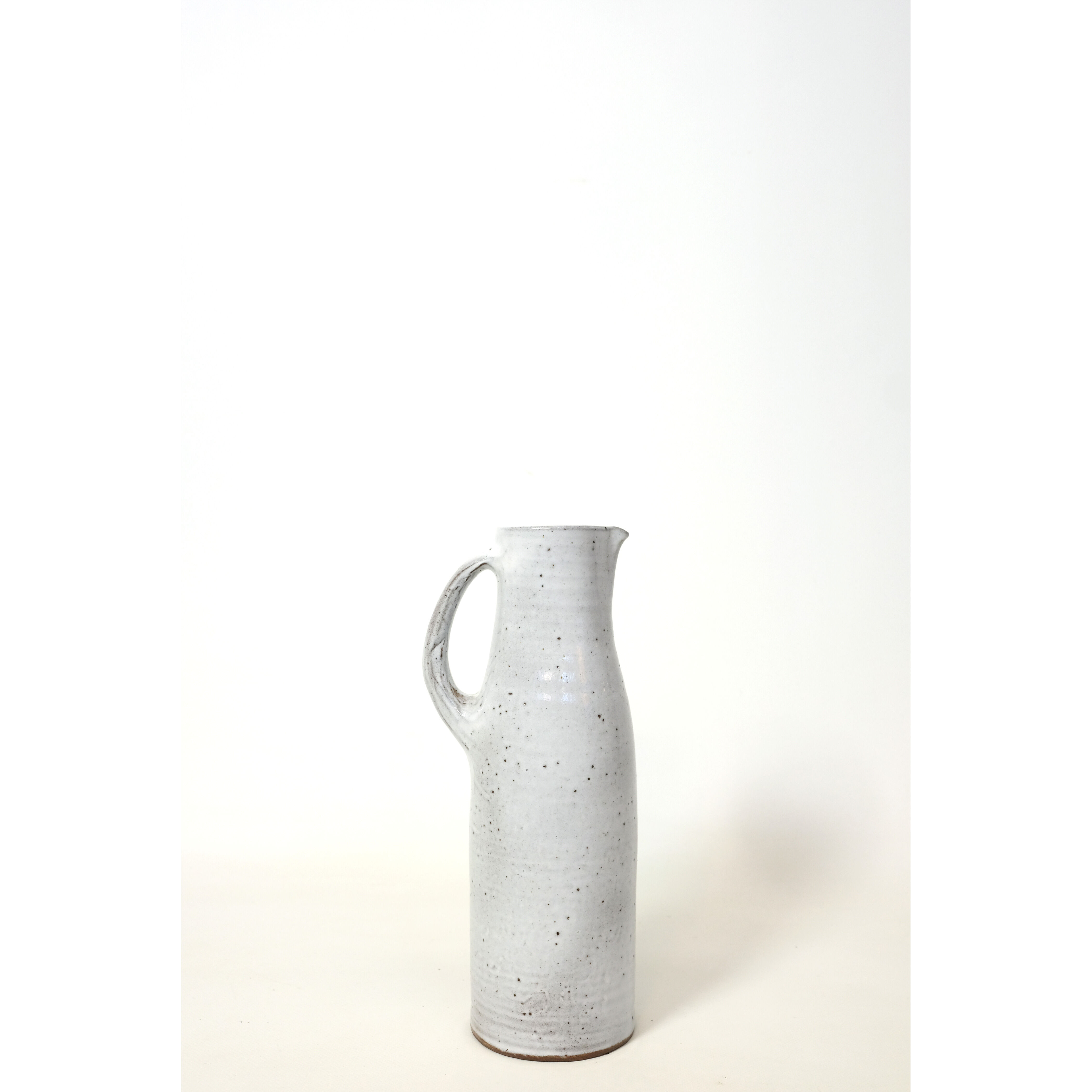 Jeanne and Norbert Pierlot, pitcher in enamelled stoneware, 30cm.