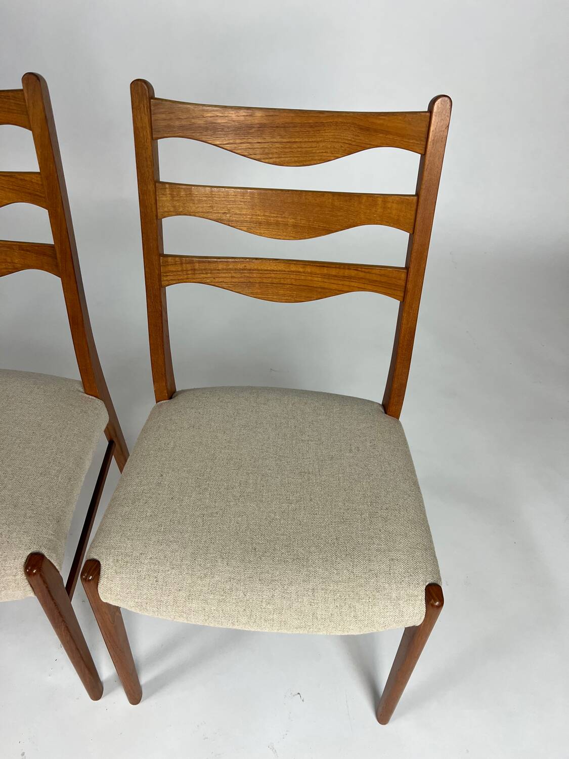4-piece set Danish teak chair Arne Wahl Iversen vintage chairs