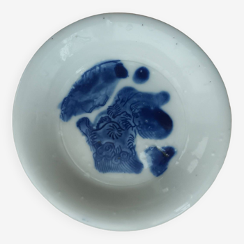 White blue china bowl