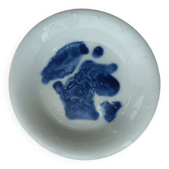 White blue china bowl